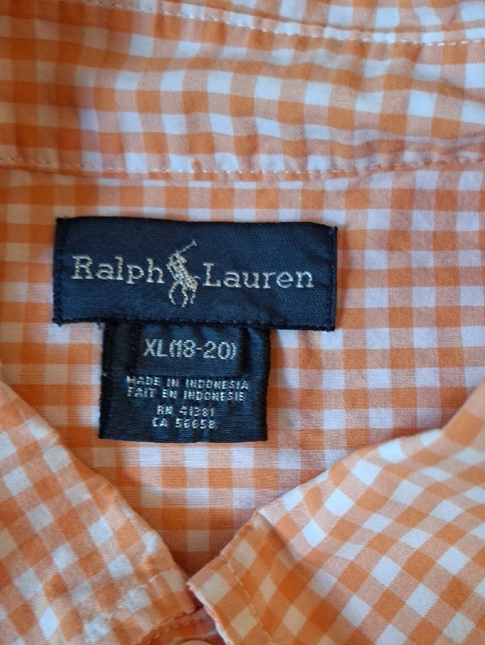 Ralph Lauren light gingham